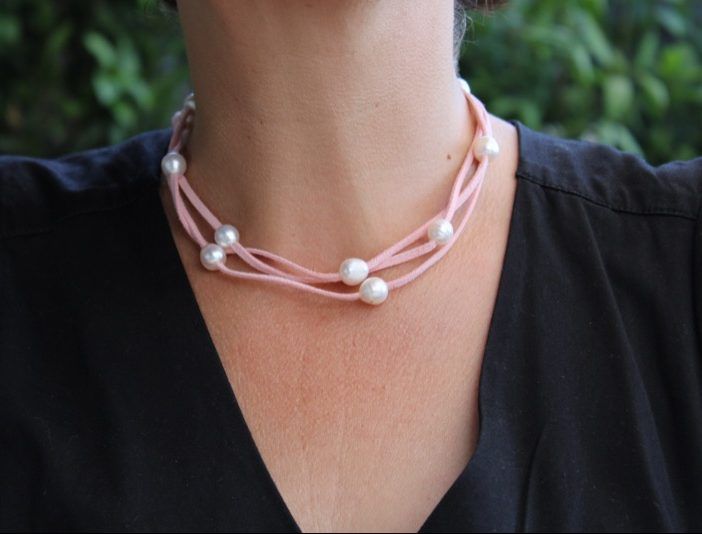 Collar-Pulsera El Nido Rosa - Imagen 4