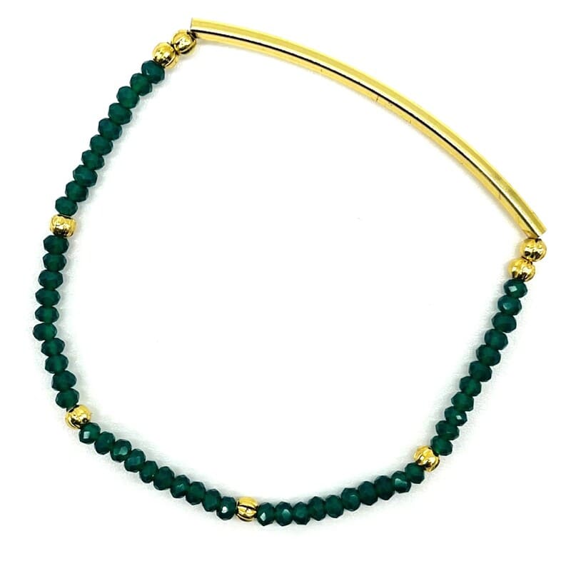 La pulsera Moeris fina con su color verde intenso transmite elegancia y sencillez. Moeris es el antiguo nombre del lago Osiris oásis conectado con el Nilo.